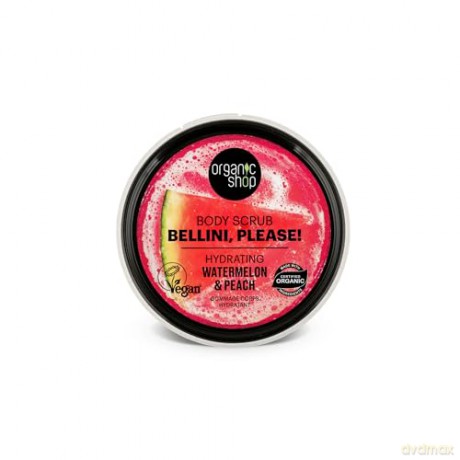 Organic Shop Bellini, please! Hydrating Body Scrub Watermelon and Peach 250 ml