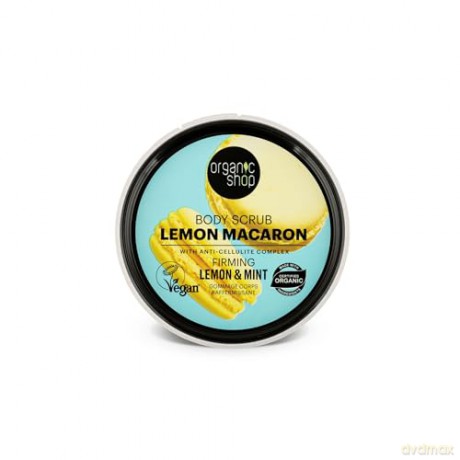 Organic Shop Firming Body Scrub Lemon Macaron Lemon and Mint (Firming Body Scrub) 250 ml