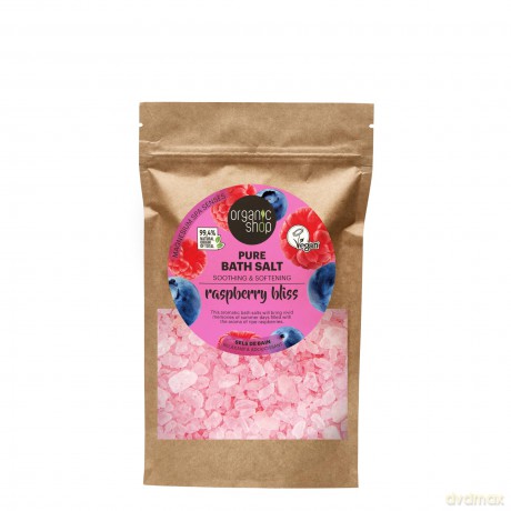 Organic Shop Raspberry Bliss Bath Salt (Pure Bath Salt) 500 g