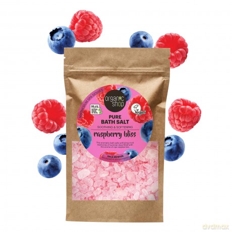 Organic Shop Raspberry Bliss Bath Salt (Pure Bath Salt) 500 g