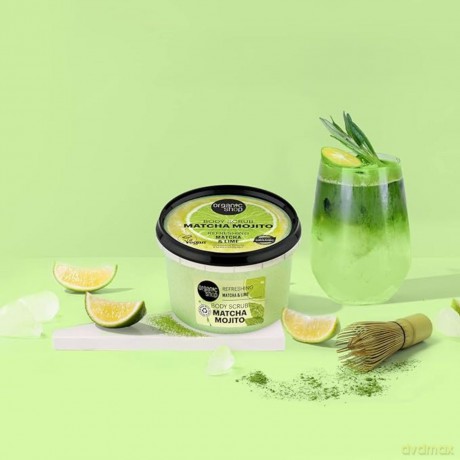 Organic Shop Refreshing Body Scrub Matcha Mojito Matcha and Lime (Refreshing Body Scrub) 250 ml