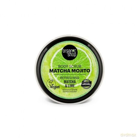 Organic Shop Refreshing Body Scrub Matcha Mojito Matcha and Lime (Refreshing Body Scrub) 250 ml