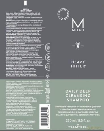 Paul Mitchell Deep Cleansing Shampoo Mitch (Heavy Hitter Deep Cleansing Shampoo) 250 ml