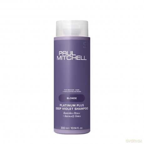 Paul Mitchell Platinum Plus Toning Shampoo for Blonde Hair (Shampoo) - Volume: 300 ml