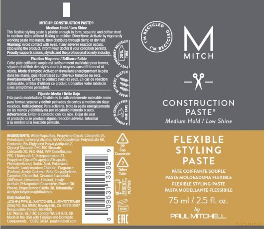 Paul Mitchell Styling paste for hair (Flexible Styling Paste) 75 ml