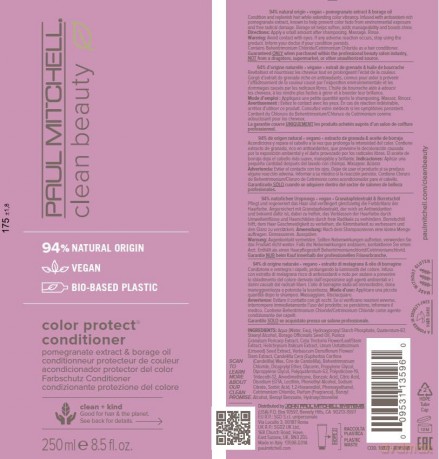 Paul Mitchell Sulfate-free conditioner for colored hair Clean Beauty (Color Protect Conditioner) - Volume: 250 ml
