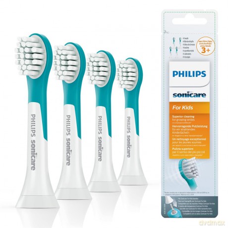 Philips Replacement toothbrush head for children Sonicare for Kids HX6034/33 4 pcs