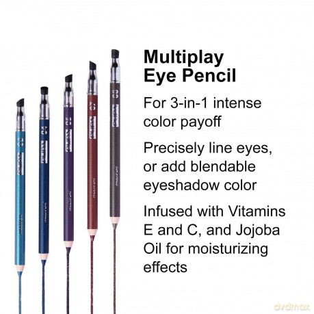PUPA Milano Multifunctional eye pencil Multiplay Triple Use (Eye Pencil) 1.2 g - Shade: 07 African Brown