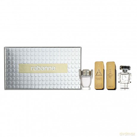 Rabanne Kolekce miniatur pro muže - One Million - woda toaletowa 5 ml + One Million Elixir Intense - parfém 5 ml + Invictus - woda toaletowa 5 ml + Phantom - woda toaletowa 5 ml