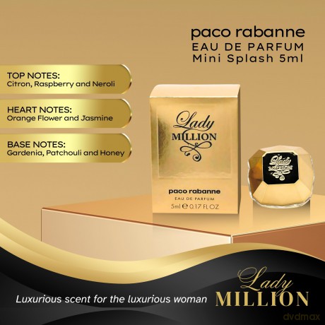 Rabanne Lady Million - miniatura woda perfumowana - Volume: 5 ml