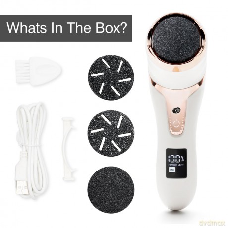 Rio-Beauty Go Smooth electric foot file with vacuum suction