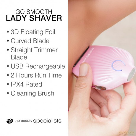 Rio-Beauty Go Smooth Pink Women´s Travel Shaver