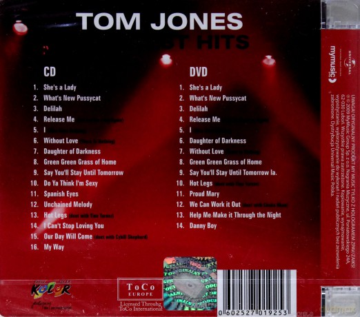Tom Jones: Greatest Hits [CD]+[DVD]