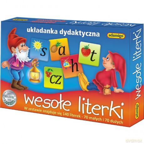 Adamigo Układanka Wesołe Literki [GRA]