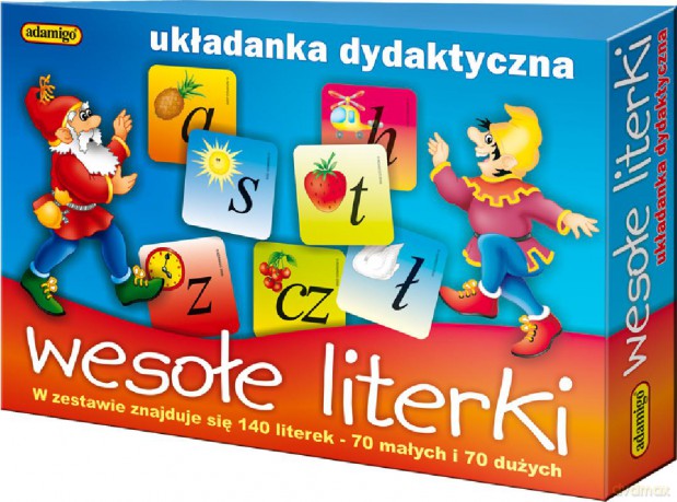 Adamigo Układanka Wesołe Literki [GRA]