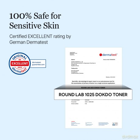 ROUND LAB Exfoliating skin tonic 1025 Dokdo (Toner) - Volume: 200 ml