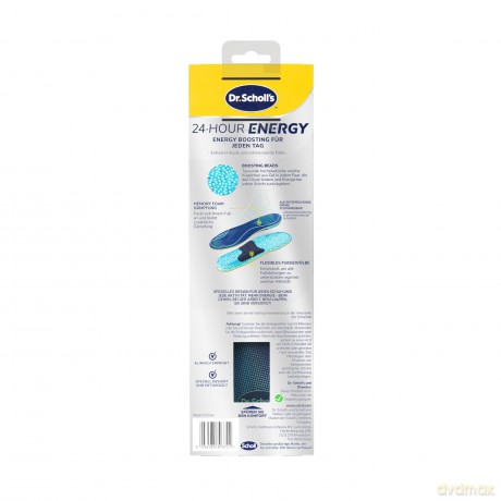 Scholl 24 Hour Energy Shoe Insoles (Insole) 1 pair - Variant: Large
