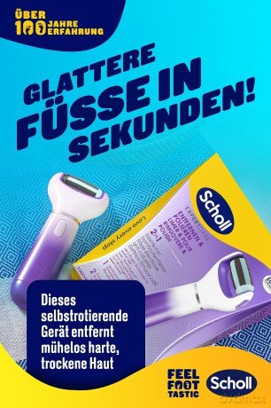 Scholl Velvet Smooth 2-in-1 Electric Foot File (Electronic Foot File)