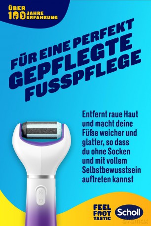 Scholl Velvet Smooth 2-in-1 Electric Foot File (Electronic Foot File)
