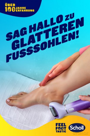 Scholl Velvet Smooth 2-in-1 Electric Foot File (Electronic Foot File)