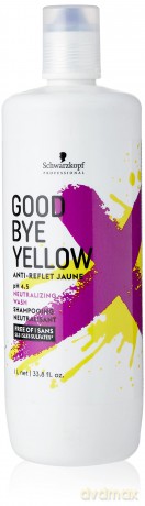 Schwarzkopf Professional Shampoo for neutralizing yellow tones of colored and highlighted hair Goodbye Yellow - Volume: 1000 ml