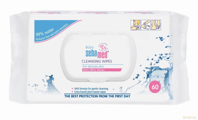 Sebamed Wet wipes for children with 99% water Baby (Cleansing Wipes) 60 pcs