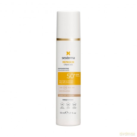 Sesderma Facial sunscreen against pigment spots SPF 50+ Repaskin Urban 365 (Bleaching Facial Sunscreen) 50 ml