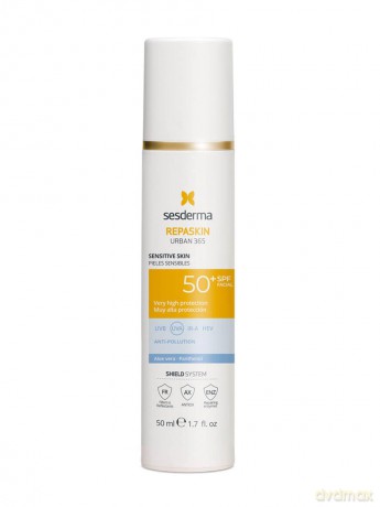 Sesderma Facial sunscreen for sensitive skin SPF 50+ Repaskin Urban 365 (Sensitive Skin) 50 ml