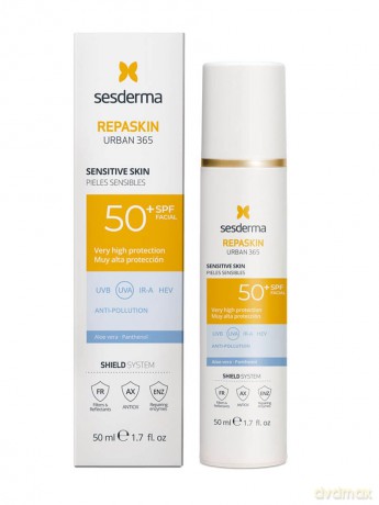 Sesderma Facial sunscreen for sensitive skin SPF 50+ Repaskin Urban 365 (Sensitive Skin) 50 ml