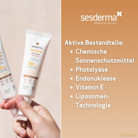 Sesderma Facial sunscreen SPF 50 Repaskin Silk Touch (Facial Sunscreen) 50 ml