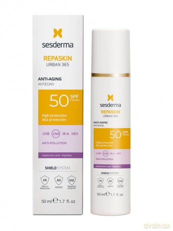 Sesderma Facial sunscreen with anti-aging effects SPF 50 Repaskin Urban 365 (Anti-Age Facial Sunscreen) 50 ml