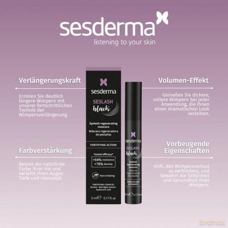 Sesderma Seslash Regenerating Mascara (Mascara) 5 ml - Shade: Black