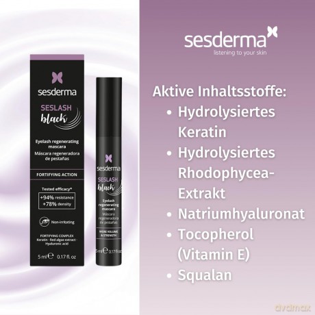 Sesderma Seslash Regenerating Mascara (Mascara) 5 ml - Shade: Black
