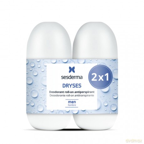 Sesderma Set of roll-on deodorants for men Dryses Deodorant Roll-on Antiperspirant 2 x 75 ml