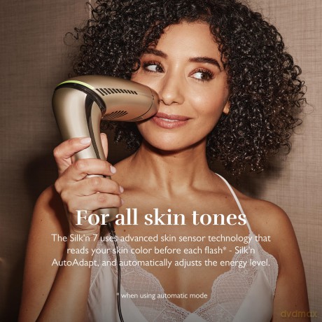 Silk'n Silk´n 7 pulsed laser epilator with flexible Champagne head (600,000 pulses)