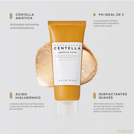SKIN1004 Madagascar Centella Gentle Cleansing Foam (Ampoule Foam) - Volume: 20 ml