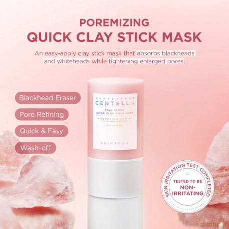 SKIN1004 Madagascar Centella Purifying Clay Stick Mask (Poremizing Quick Clay Stick Mask) 27 g