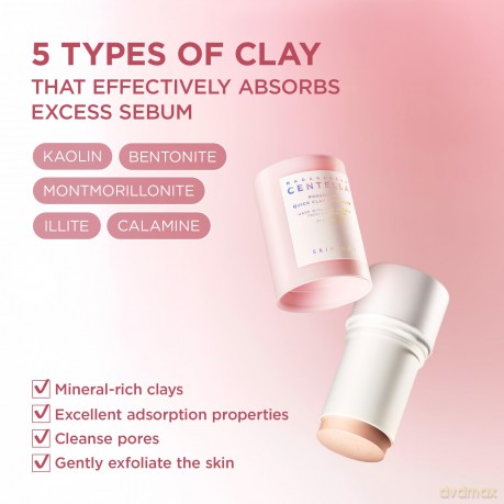 SKIN1004 Madagascar Centella Purifying Clay Stick Mask (Poremizing Quick Clay Stick Mask) 27 g