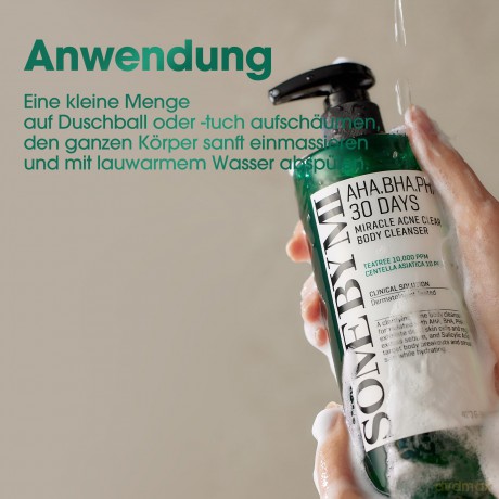 Some By Mi Cleansing body gel AHA BHA PHA 30 Days (Miracle Acne Clear Body Cleanser) 400 g