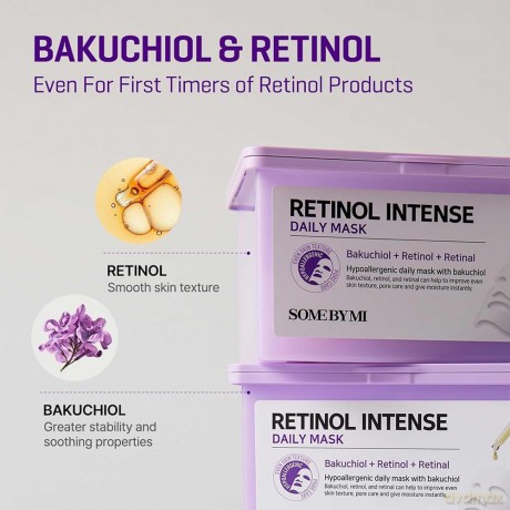 Some By Mi Retinol Intense anti-aging night mask (Daily Mask) 30 pcs