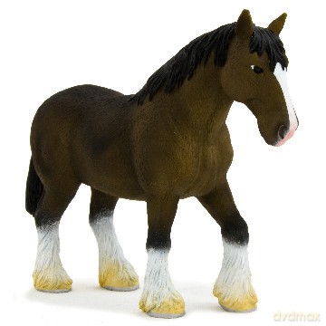 Animal Planet Brązowy Koń Rasy Clydesdale [ZABAWKA]