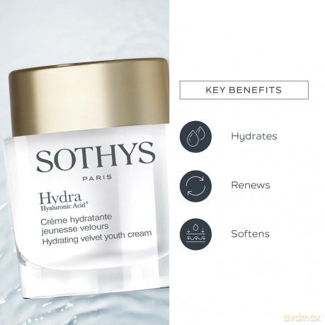 SOTHYS Paris Hydrating skin cream Hydra (Hydrating Velvet Youth Cream) - Volume: 50 ml