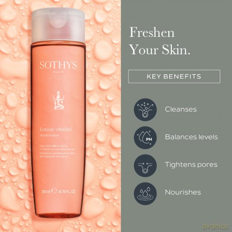 SOTHYS Paris Skin tonic for normal to combination skin (Vitality Lotion) - Volume: 200 ml