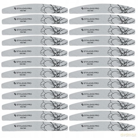 STALEKS Mineral nail file Expert 40 150/180 (Crescent Mineral Nail File) 25 pcs