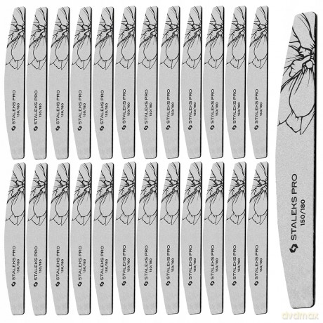 STALEKS Mineral nail file Expert 40 150/180 (Crescent Mineral Nail File) 25 pcs