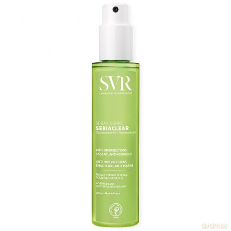 SVR Body mist spray for problematic skin Sebiaclear (Smoothing Anti-Imperfection Body Spray) 150 ml