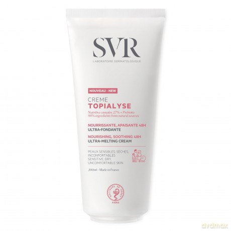 SVR Nourishing and soothing cream for sensitive and dry skin Topialyse (Ultra-Melting Cream) 200 ml