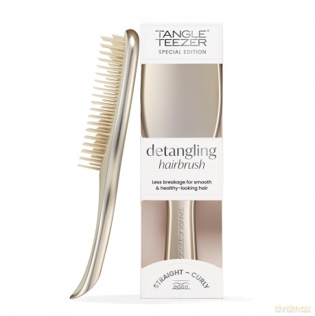 Tangle Teezer Hair brush Ultimate Detangler Straight & Curly Chrome Neo Gold