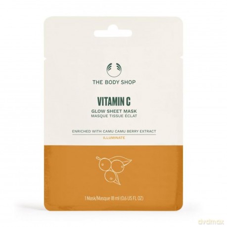 The Body Shop Brightening moisturizing face mask Vitamin C (Glow Sheet Mask) 18 ml