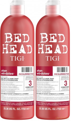 Tigi Regenerating conditioner for weak and stressed hair Bed Head Urban Anti + Dots Resurrection (Conditioner) - Volume: 750 ml